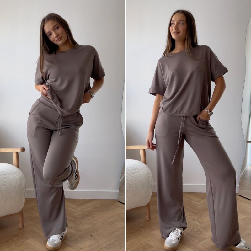 Camisola com calças a condizer