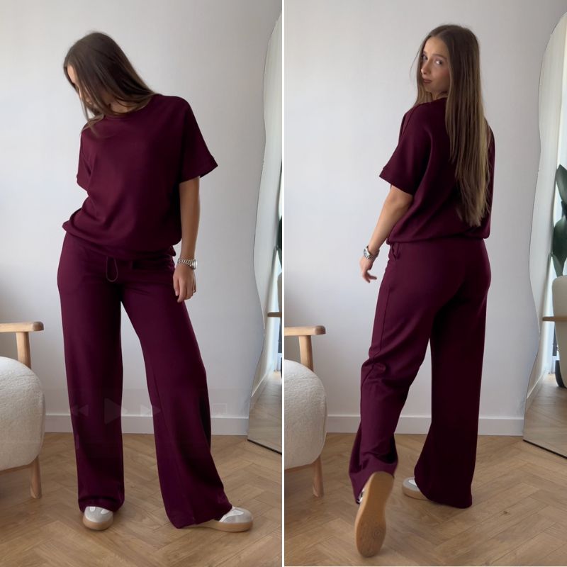 Camisola com calças a condizer