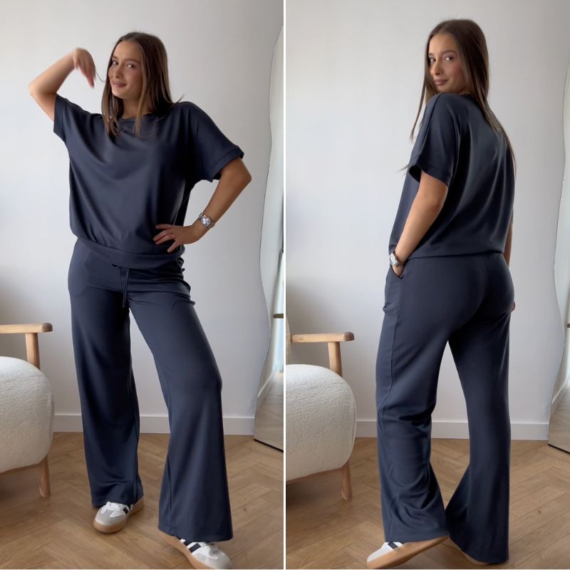 Camisola com calças a condizer