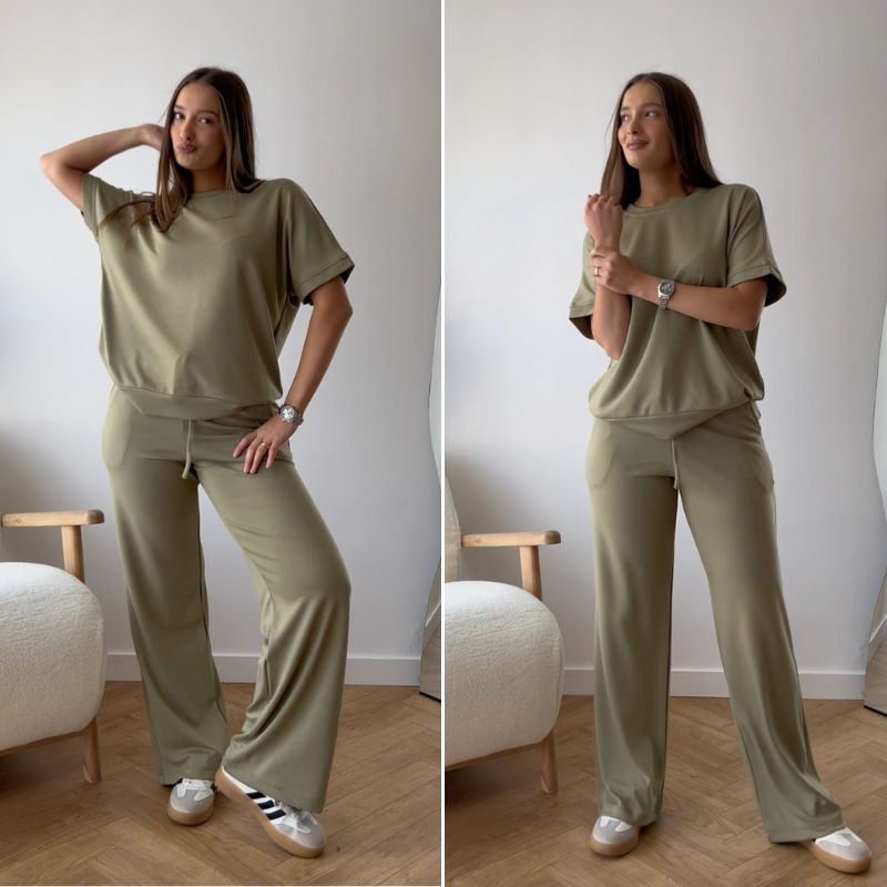 Camisola com calças a condizer